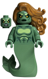 LEGO hp417 Merperson - Sand Green Body, Medium Nougat Wavy Hair